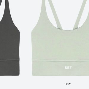 SET Active Luxform Leggings & Scoop Y Bra in Dew (M)